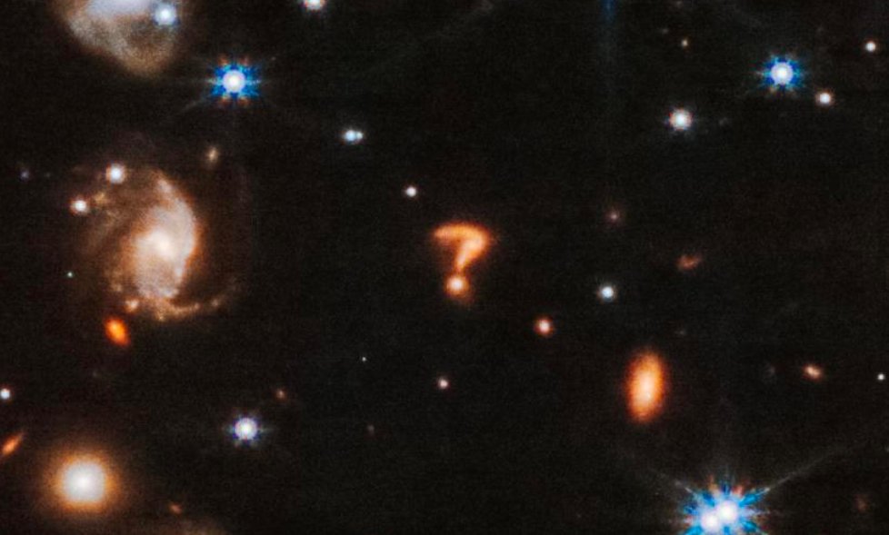 On July 26, NASA released a mesmerizing image of two stars forming, but a few eagle-eyed observers spotted a familiar shape in the background: bit.ly/45f0gjE