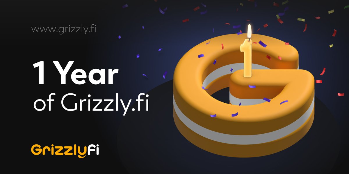 1 Year GrizzlyFi!🐻

Thanks for joining our journey! Cheers to growth and success ahead! 🤝🍾