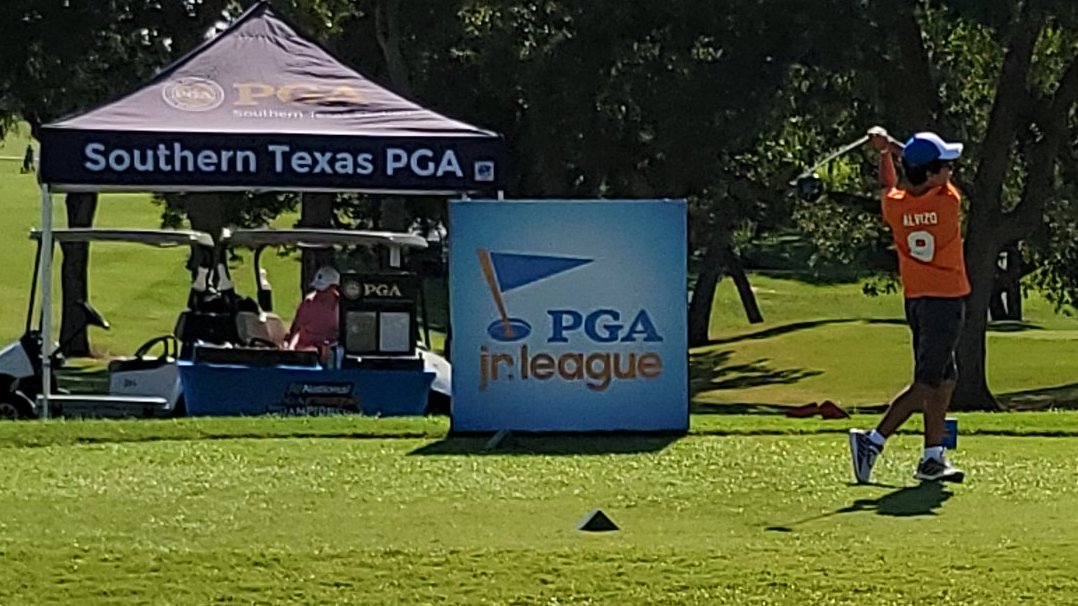 Aden was invited to this year's @PGAJrLeague All Stars in Austin today. We're so proud of him! Hope he continues to love the game and improve as he gets older. #PgaJrLeagueAllStars #DriveToTheChampionship