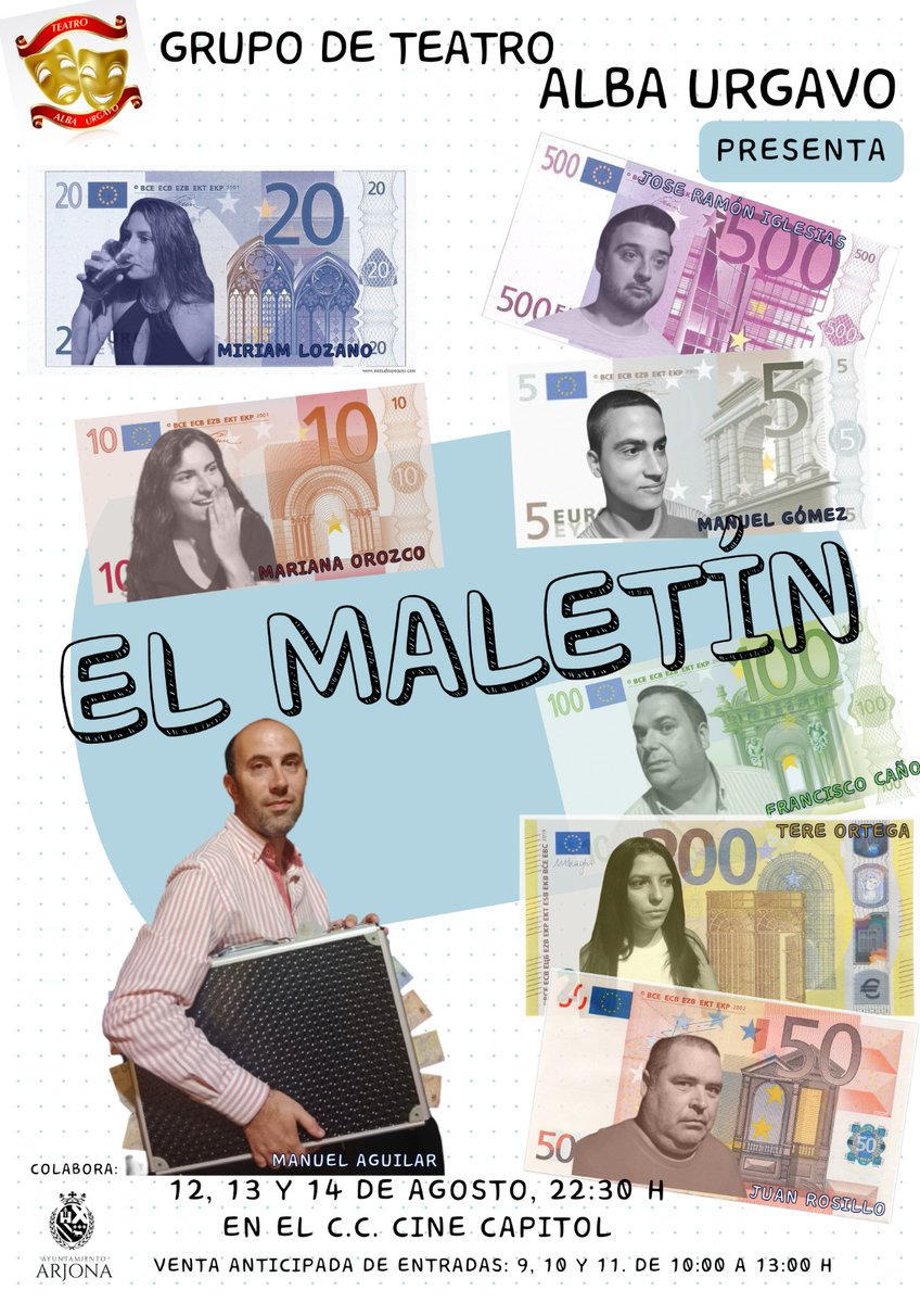 Recordamos que mañana empieza la venta anticipada de localidades de 10:00 a 13:00 ¡NO TE QUEDES SIN TU ENTRADA! 
La venta de localidades anticipadas será los días 9,10 y 11 de 10:00 a 13:00