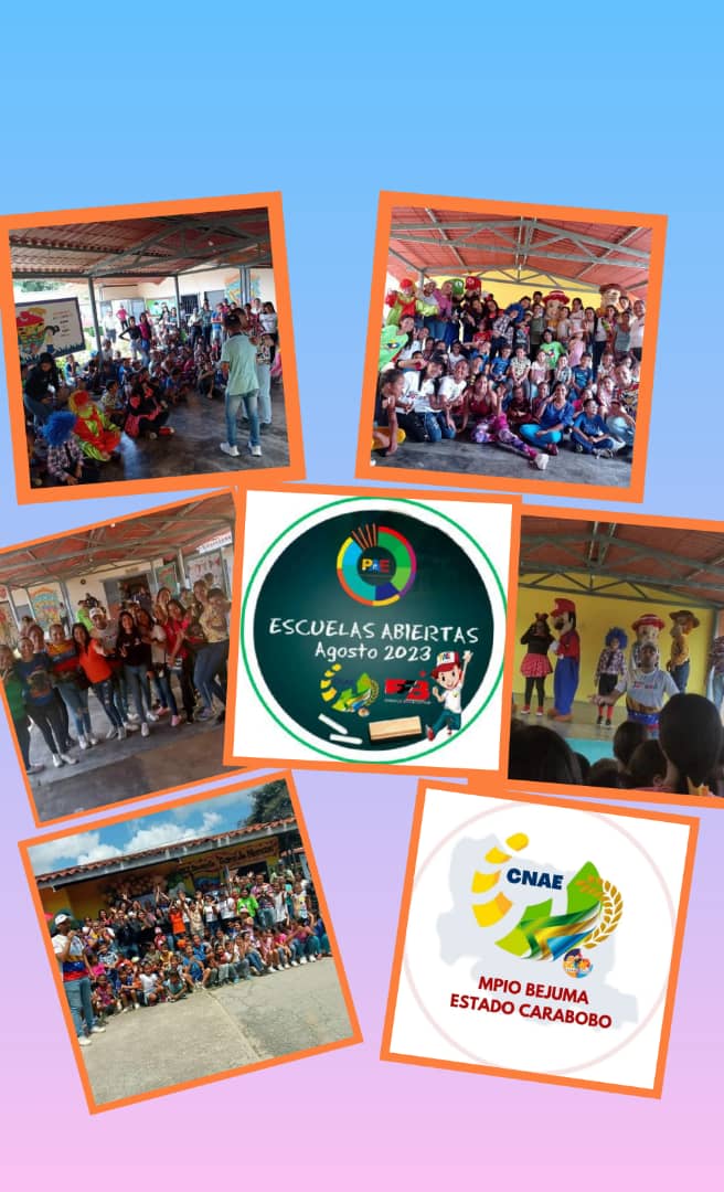 #8Ago • Entre Risas, Colores, Diversión y Unión, Inició en nuestro Edo #Carabobo el Plan Agosto de #EscuelasAbiertas2023 y la CNAE dice presente junto a l@s Cociner@s de las Patria 👩🏼‍🍳🔟🇻🇪💜

<a href="/_LaAvanzadora/">Yelitze Santaella</a> <a href="/pedrodiazg59/">Pedro Diaz</a> <a href="/rafaellacava10/">Rafael Lacava</a> <a href="/CDCECarabobo/">CDCE Carabobo</a> 

#VozDeVenezuelaEnBrasil
