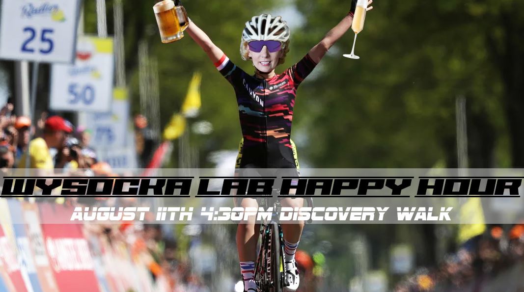 Dear CSB Friends,

We hope you can join the Wysocka Lab Happy Hour scheduled for Friday, August 11th to be held on Discovery Walk!

Wysocka Lab Happy Hour
Friday, August 11th, 2023
Discovery Walk, 4:30pm

Please ensure you are following all COVID related policies.