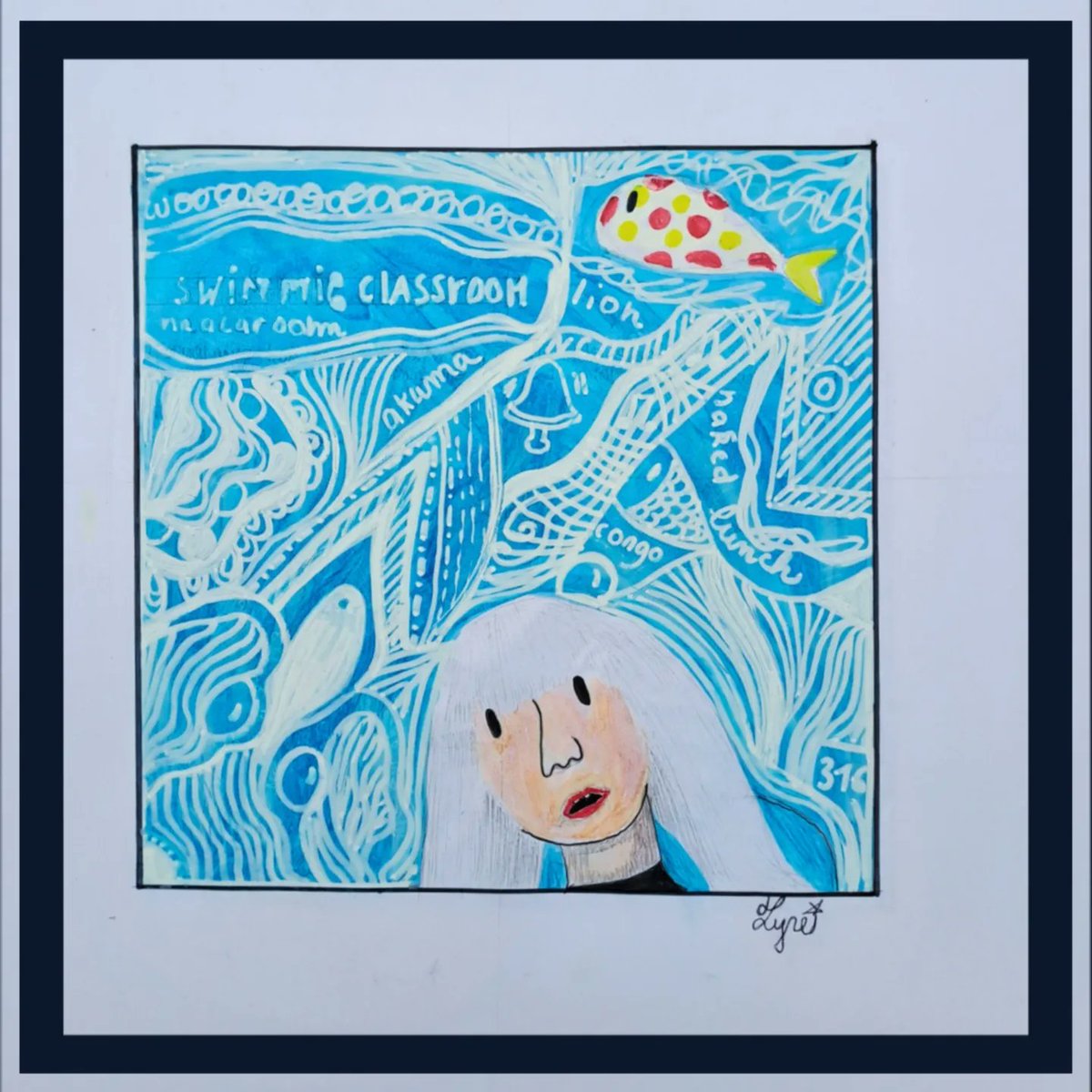 Faieryh's tweet image. [Reproduction de pochettes d'album]

Petite reproduction de l'album Swimming Classroom (2018) de Macaroom (@emaru_macaroom), groupe d'electro-pop japonais.