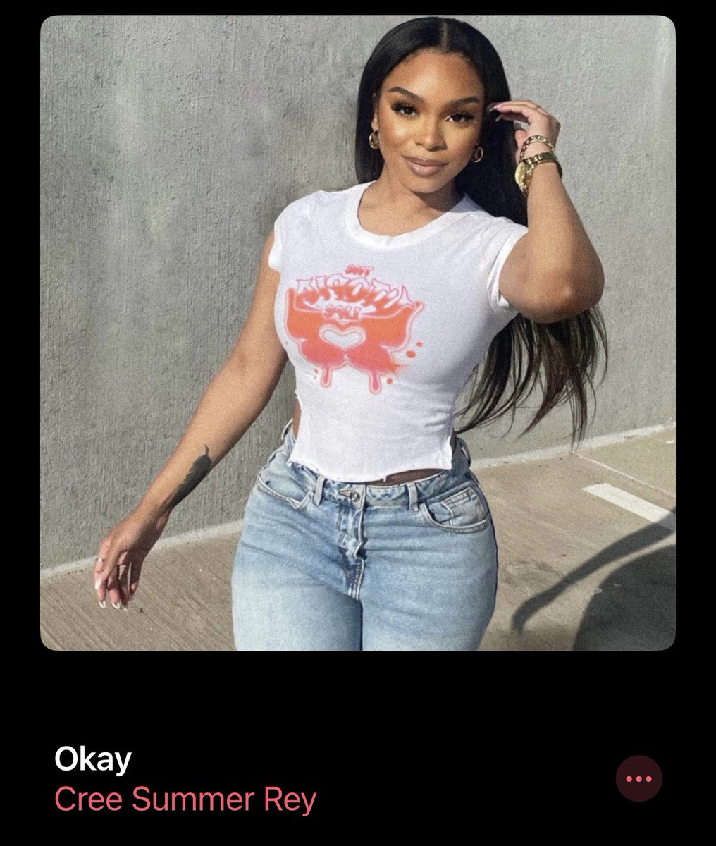 RealJadenGray's tweet photo. y’all go support @CreeSummerRey!!! she just dropped a single “OKAY”!!! Go buy, stream, share… RUN THOSE NUMBERS UPPPPPP!!!! 😮‍💨🔥 https://t.co/2kuZeNGqpV