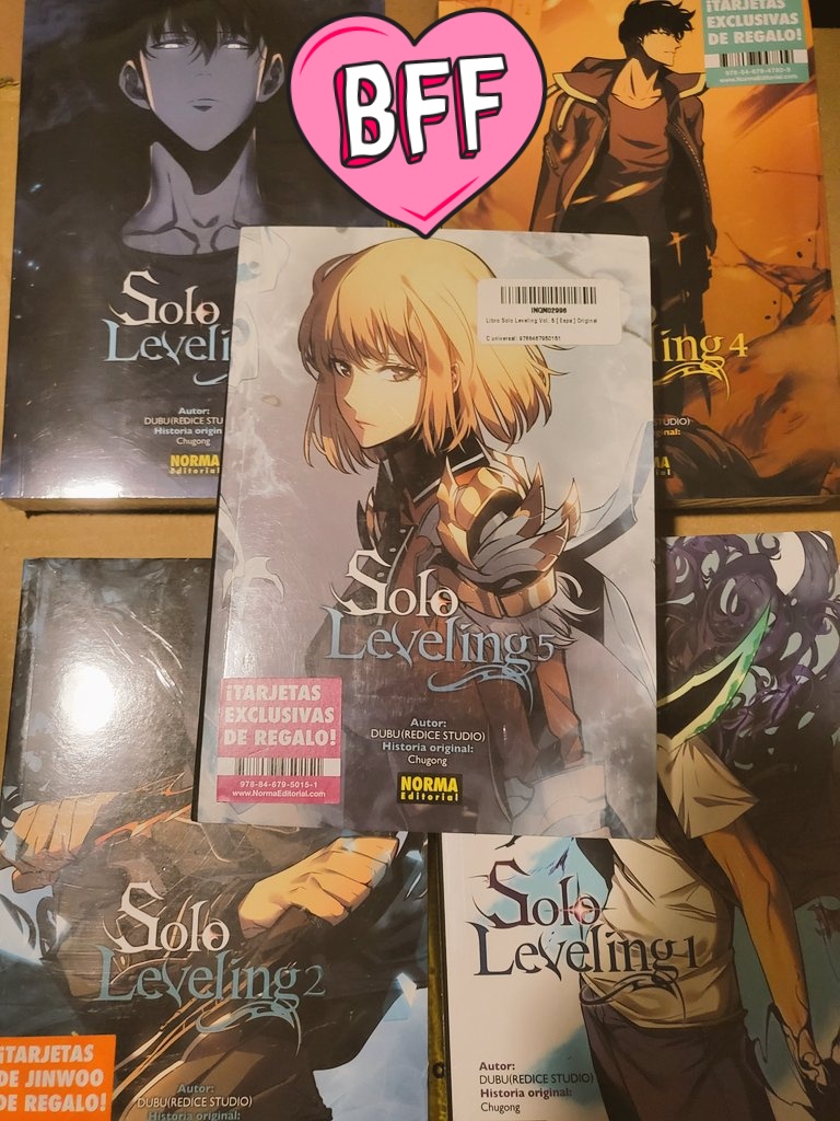 SarahRP007's tweet photo. ¡Amigos de @NormaEditorial! Muchas gracias ❤️ 🫂💕 I'm a big fan of #sololeveling 😊🥳 #manhwa #editorialnorma https://t.co/XwZ2abBH77