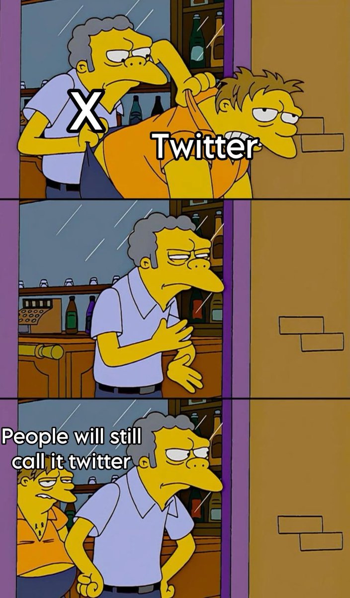 elomedyy's tweet photo. Ill Still call it Twitter! 😂
 #memes #lmao #elonmusk #twitter #dogecoin #eth #etherium #netflix #donaldtrump #trump #biden #joebiden #hunterbiden #nba #mlb #nhl #nfl #meme #funny #Jokerit #Oppenheimer #OppenheimerinIMAX #Barbie📷 #BarbieMovie📷 $ETH $BTC #twitter #x https://t.co/HF5hElaOs3