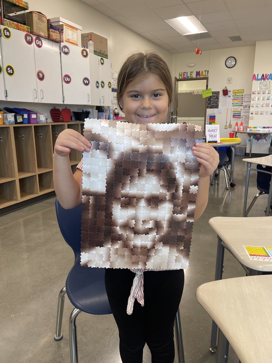 Today I used my #puzzleface with a former student! She was so shocked to see her face in the puzzle! Super fun and cool to complete together! Get yours from @byStickTogether 🫶🏽 #sticktogetherambassador