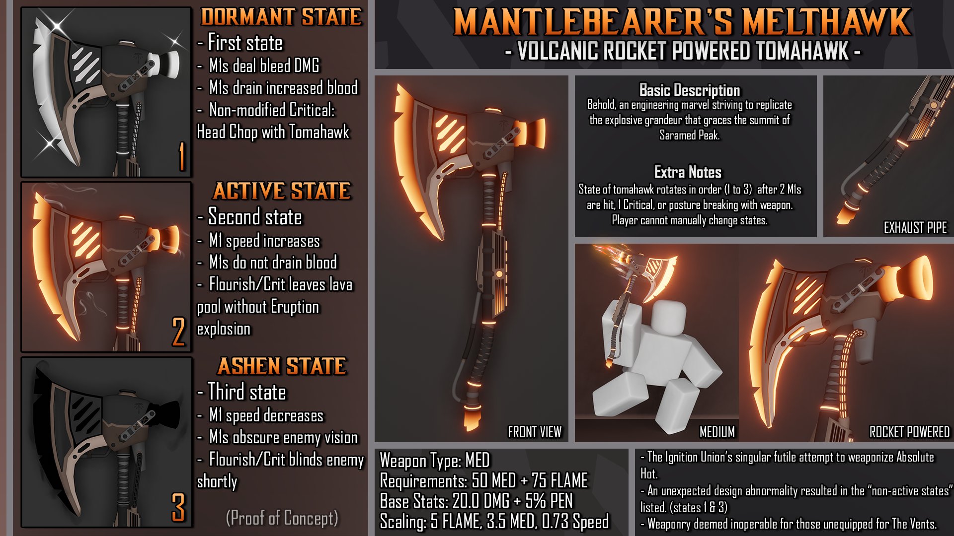 TheRealPunchee on X: My Deepwoken Weapon Contest Submission: The  Mantlebearer's Melthawk! #deepwoken  / X