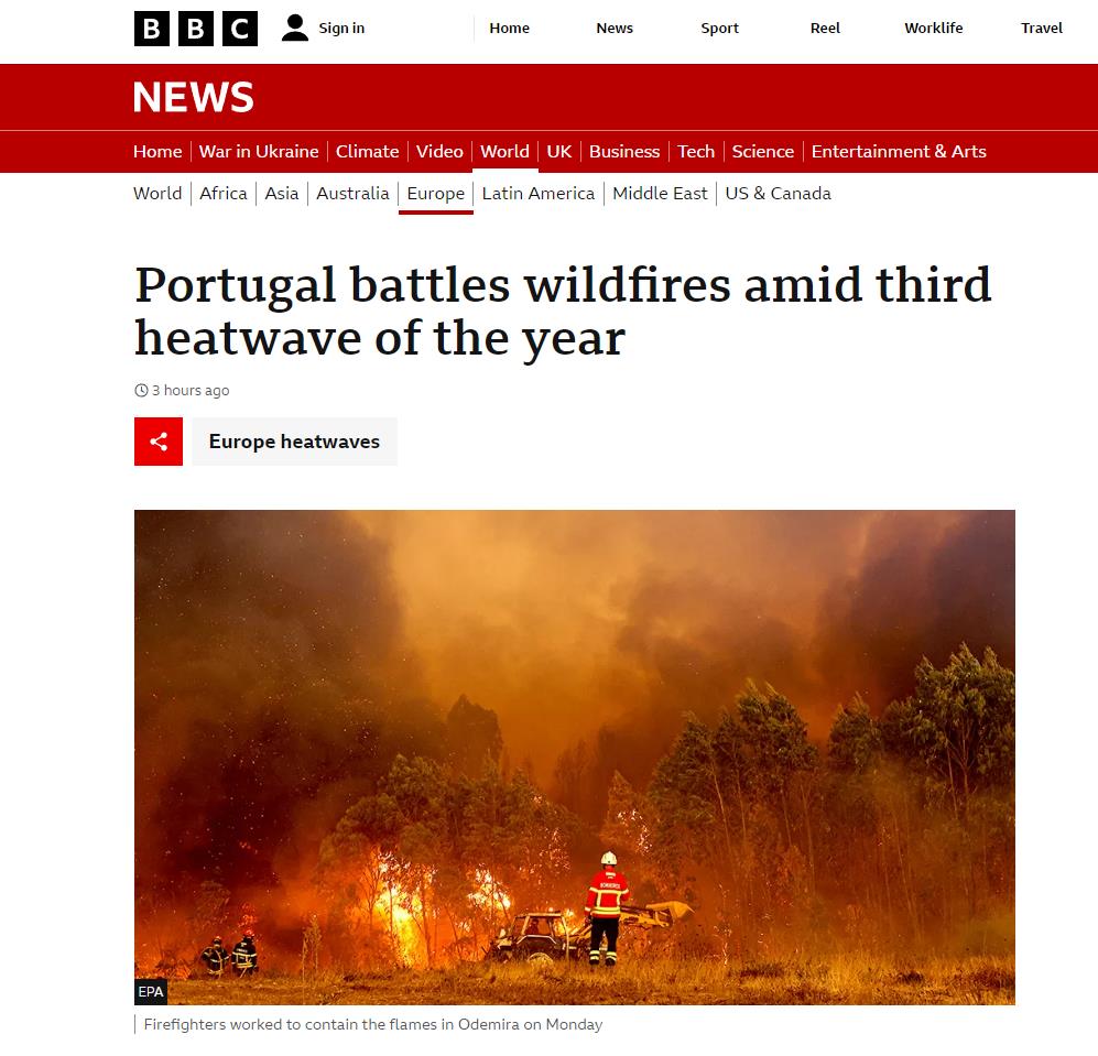nrogeiro's tweet image. Apoio e gratidão aos bombeiros portugueses, que têm evitado o pior, nestes vales de chamas.
O meu primeiro pensamento vai para eles. Todos os meios de que disponham são poucos.
Os incêndios ligam-se ao combate à seca: sempre fraccionário, adiado, interrompido, sub-financiado.