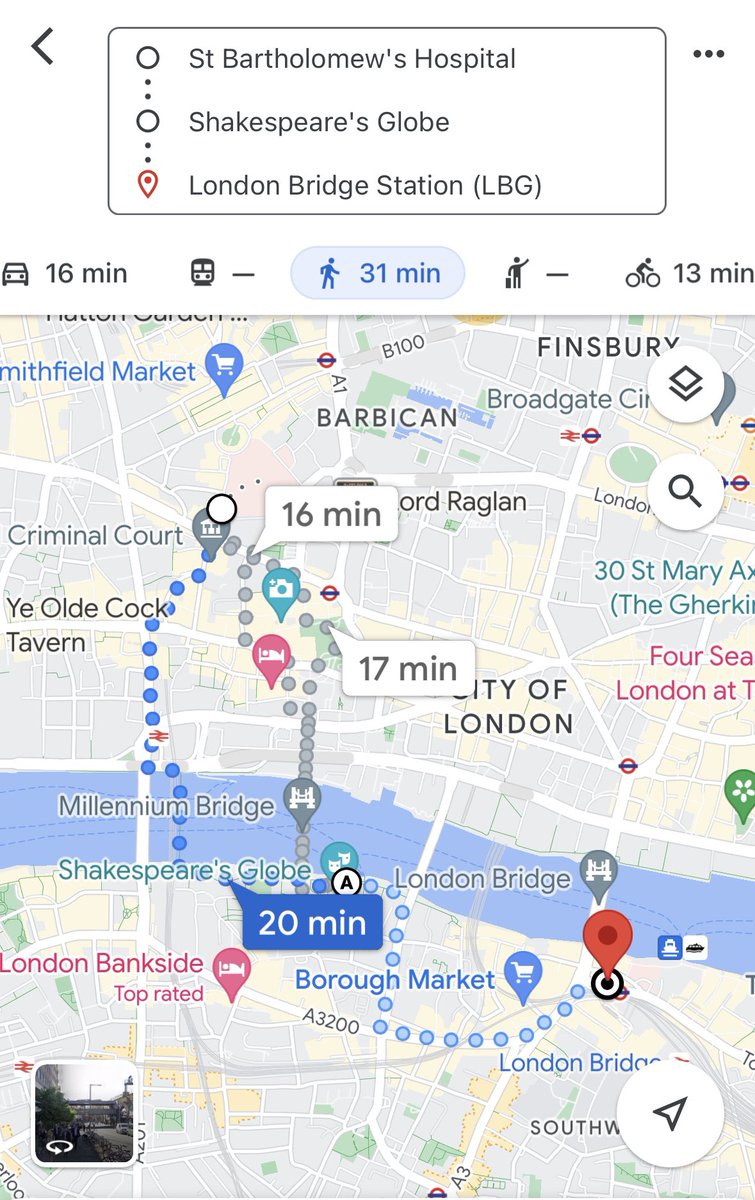 tb_doc's tweet photo. Two boxes ticked on the #WeActiveChallenge Bingo Card this evening for #DoctorsActive decided to walk to London Bridge (instead of Bank) whilst listening to @tune2tunde’s #FitnessFlipped podcast. Although because the podcast was still going, ended up walking to Borough 🥵 https://t.co/k6gLFEucn0