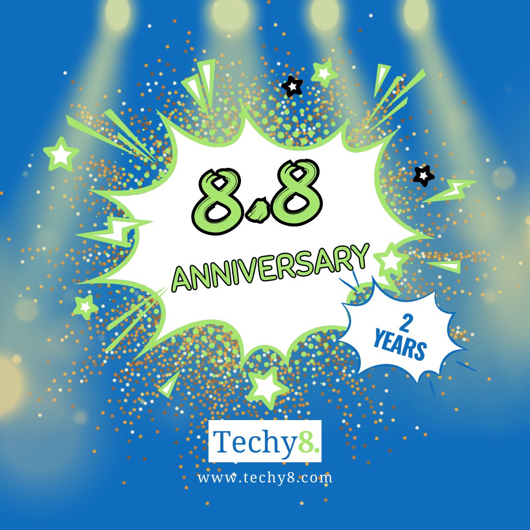Today we are celebrating our company’s 2nd anniversary and we would like to thank all of you who have been with us since the beginning as our clients, customers, partners, suppliers, colleagues and friends. 

Cheers to many more 🥂 #Techy8is2