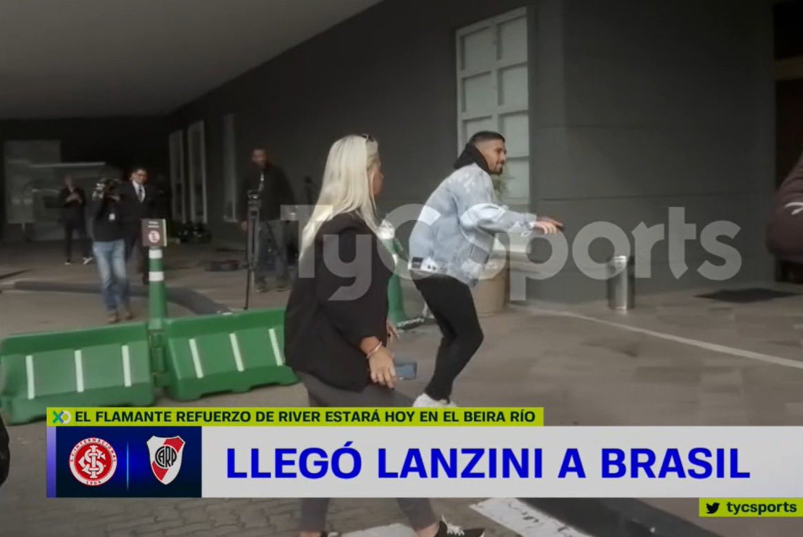 🚨 #River | Llego Manuel Lanzini a Brasil 🇧🇷 para apoyar al equipo.