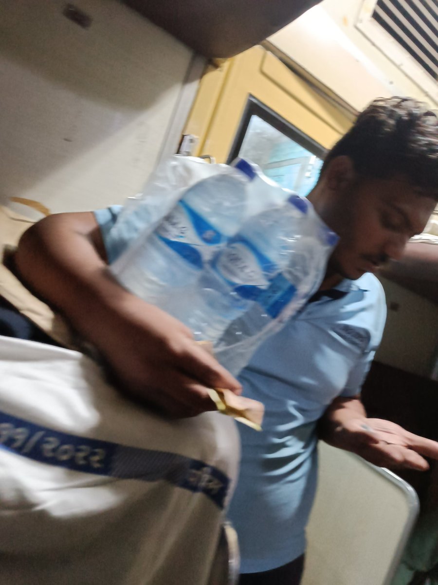 _m_shubh__'s tweet photo. @RailwaySeva No action has been taken The attendant came with another bedsheet and it was in even worse condition, even no Rail neer is being sold in trains. https://t.co/d7rHGf75QB