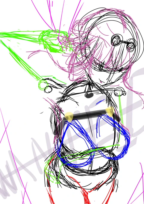 超下書き。