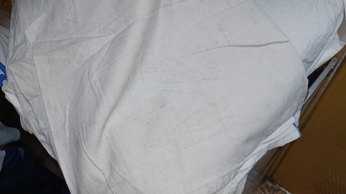 _m_shubh__'s tweet photo. @RailwaySeva No action has been taken The attendant came with another bedsheet and it was in even worse condition, even no Rail neer is being sold in trains. https://t.co/d7rHGf75QB