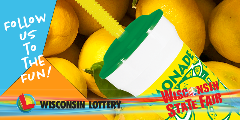 wilottery's tweet image. Nothing says summer in #WINsconsin like a fresh lemonade at the Wisconsin State Fair! 

Visit us inside the Expo Center or near the Livestock Barnes. We have games, giveaways and 50/50 raffle tickets only available at Wisconsin State Fair!

#FollowUsToTheFun #WIStateFair