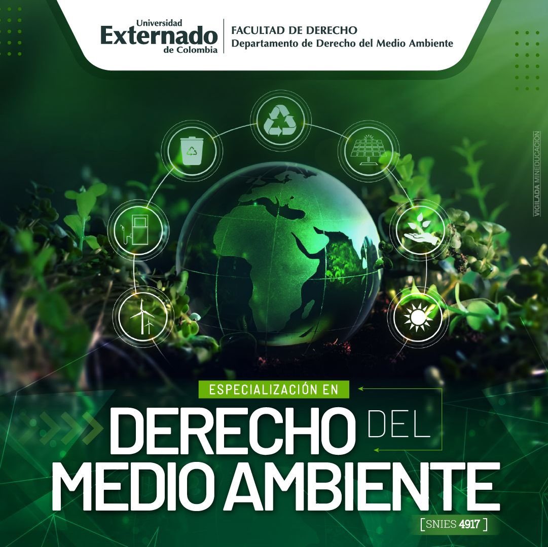 ¡Últimos días de inscripción! No pierdas la oportunidad de especializarte en Derecho del Medio Ambiente en donde te capacitarás en las diversas áreas del derecho ambiental. 🌿Encuentra más información aquí 👉uexternado.edu.co/programa/derec…