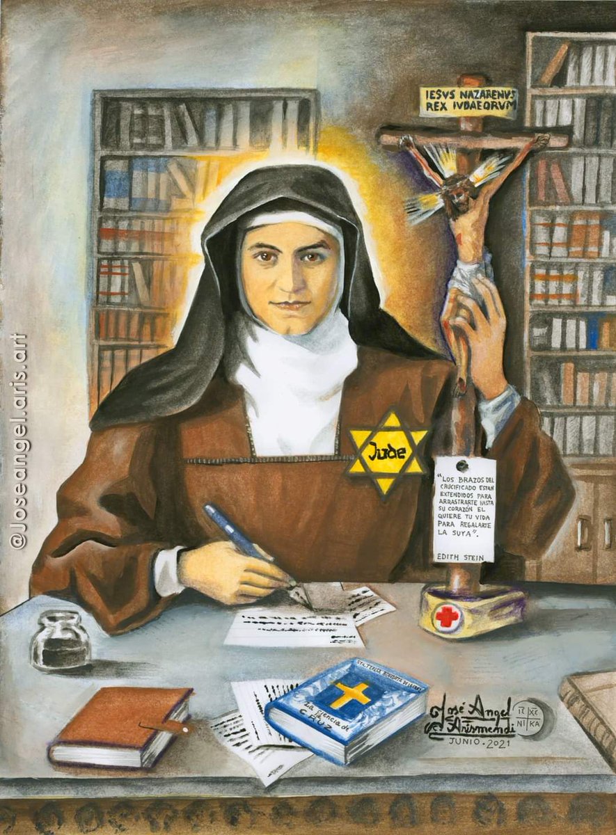 josefer_juan's tweet image. Víspera de santa Teresa Benedicta de la Cruz, #EdithStein. Para mí, fiesta mayor. Fue la JMJ de Colonia. Me traje más de lo que he sido capaz de vivir de verdad. Espero que todavía me quede tiempo. Como el camino de los Sabios de Oriente, es lento y cargado de contradicción.