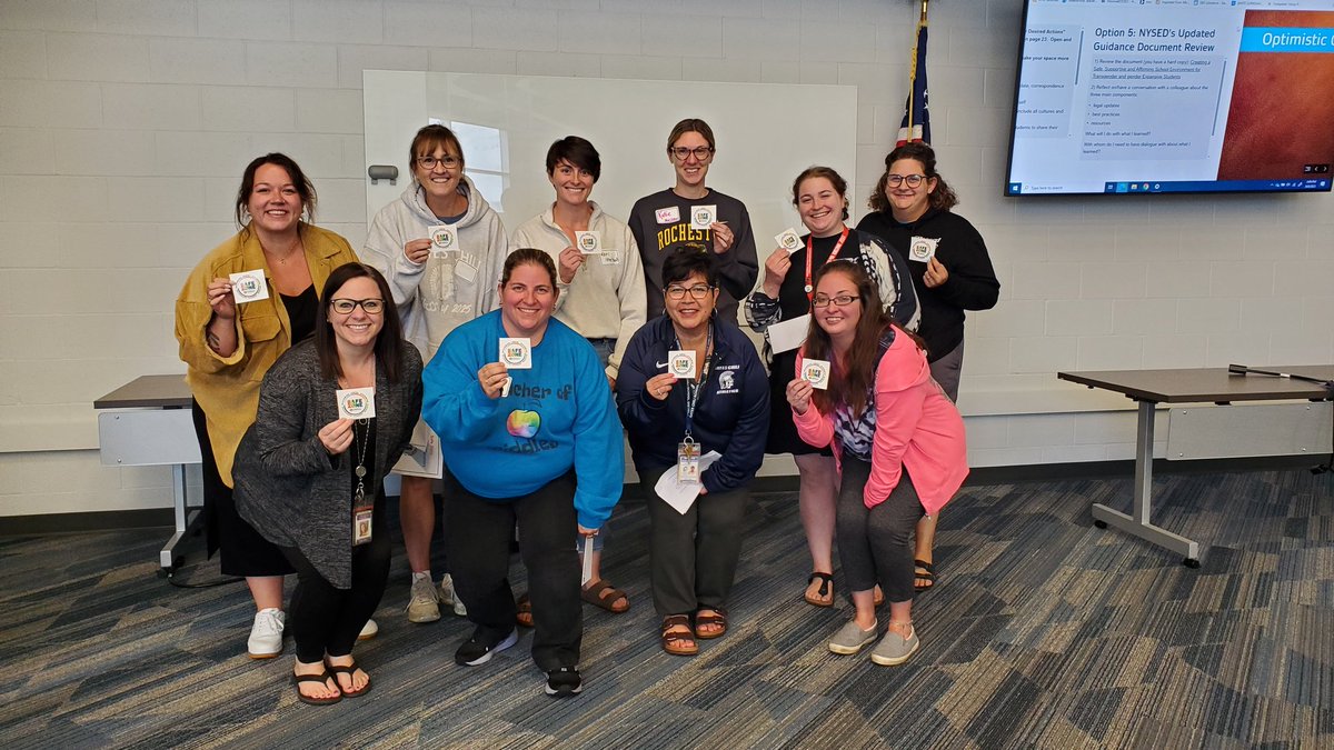 Congrats to these inspiring <a href="/GatesChiliInfo/">Gates Chili CSD</a> educators who earned their Safe Zone stickers today!