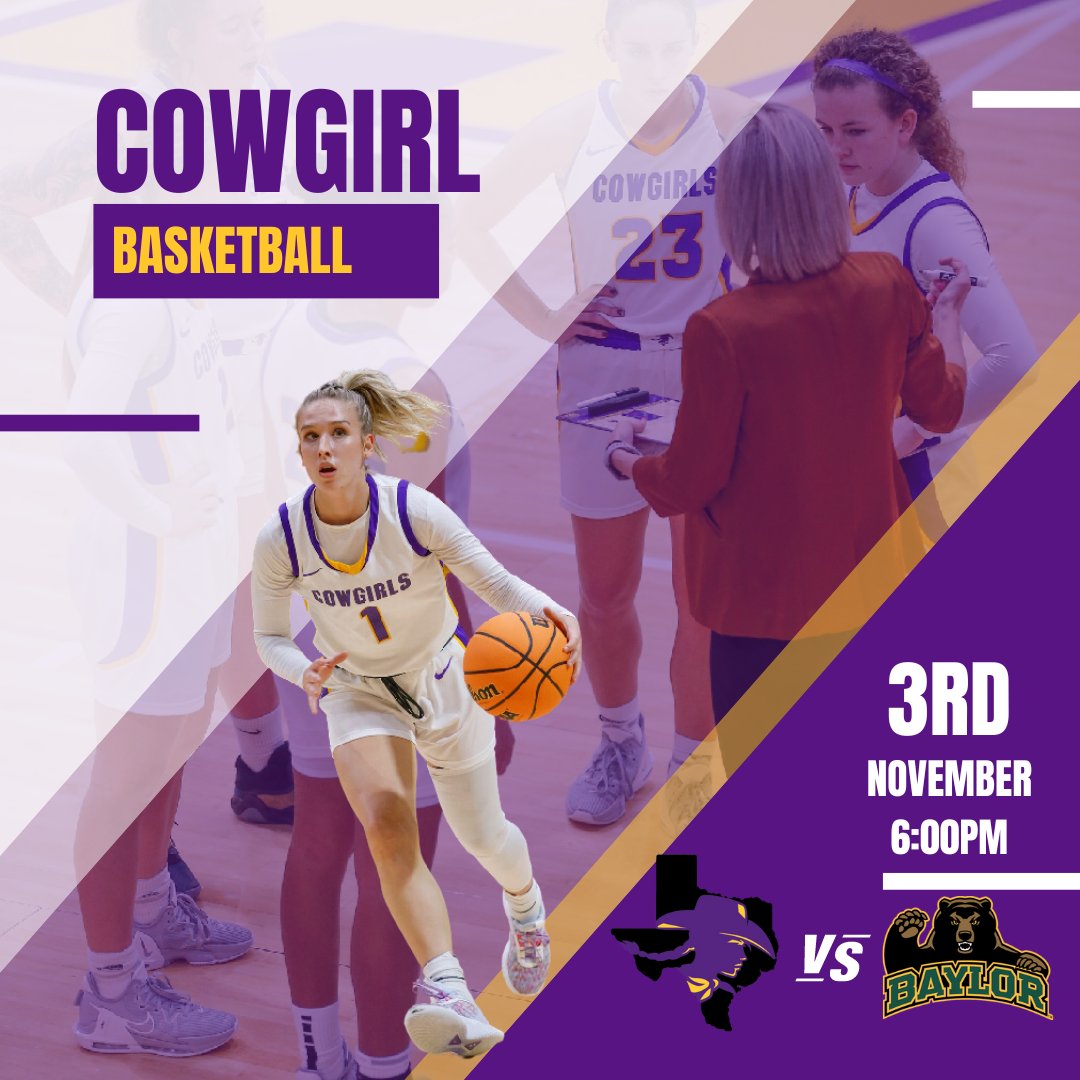 cowgirl_bball's tweet photo. Our 2023-2024 schedule has been released on our website: https://t.co/fgAHGudtfN

We open the season with an exhibition game against Baylor University on November 3rd!🏀🤠 https://t.co/ZXgzQLWqqI