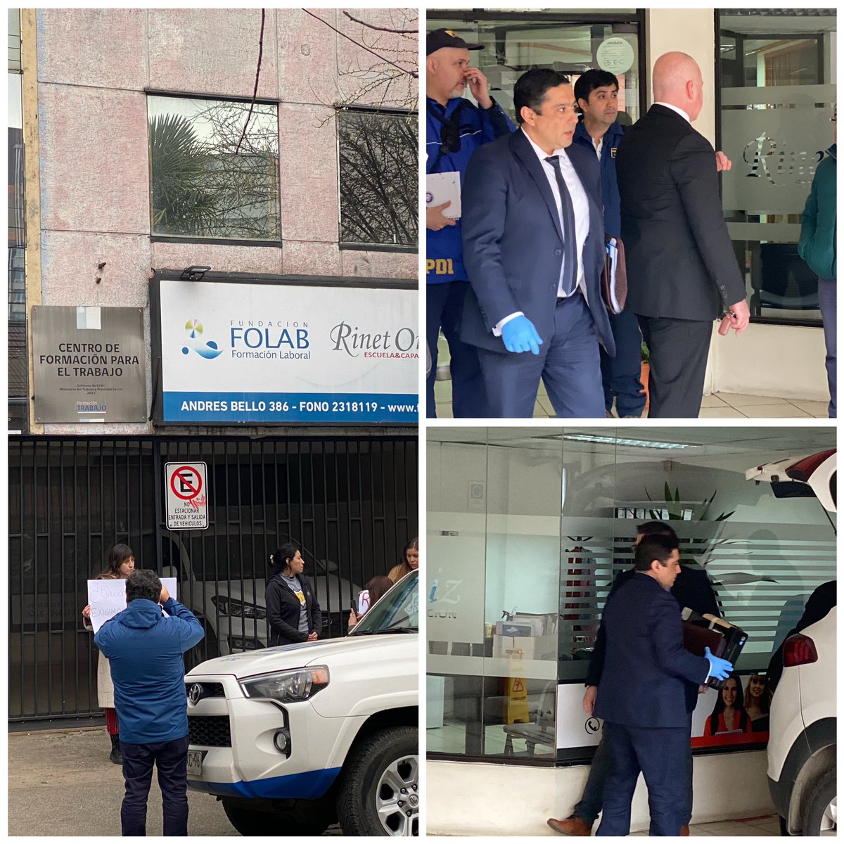 temucotv's tweet photo. 🟧 Ahora: #PDI realiza #allanamiento a #Fundacion FOLAB en #Temuco por caso de presunta apropiación de $300 Millones https://t.co/c2CnkbMuDO