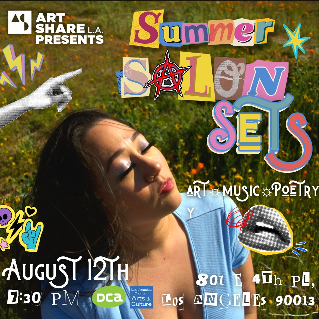 Join us Saturday, August 12th, for Art Share Presents: Summer Salon exhibition and sets! Opening reception: August 12, 2023 | 7PM-10PM Performances begin at 7:30PM Link in bio for info + tickets!