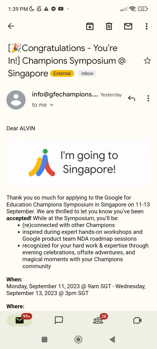 Thank you Lord! Waiting for the official Memo <3
#GoogleChampions
#GoogleForEducation