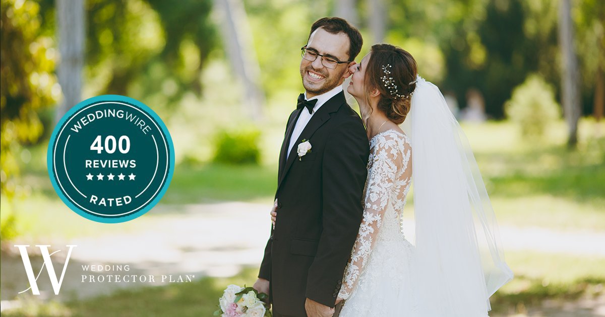 WedProtector's tweet image. We are grateful for 400 stellar reviews on @WeddingWire from our marvelous couples, their parents, and loved ones! As a trusted provider of #weddinginsurance, it's an honor to #protectyourwedding.

Take a look at our reviews: ow.ly/6YRu50J5EFk