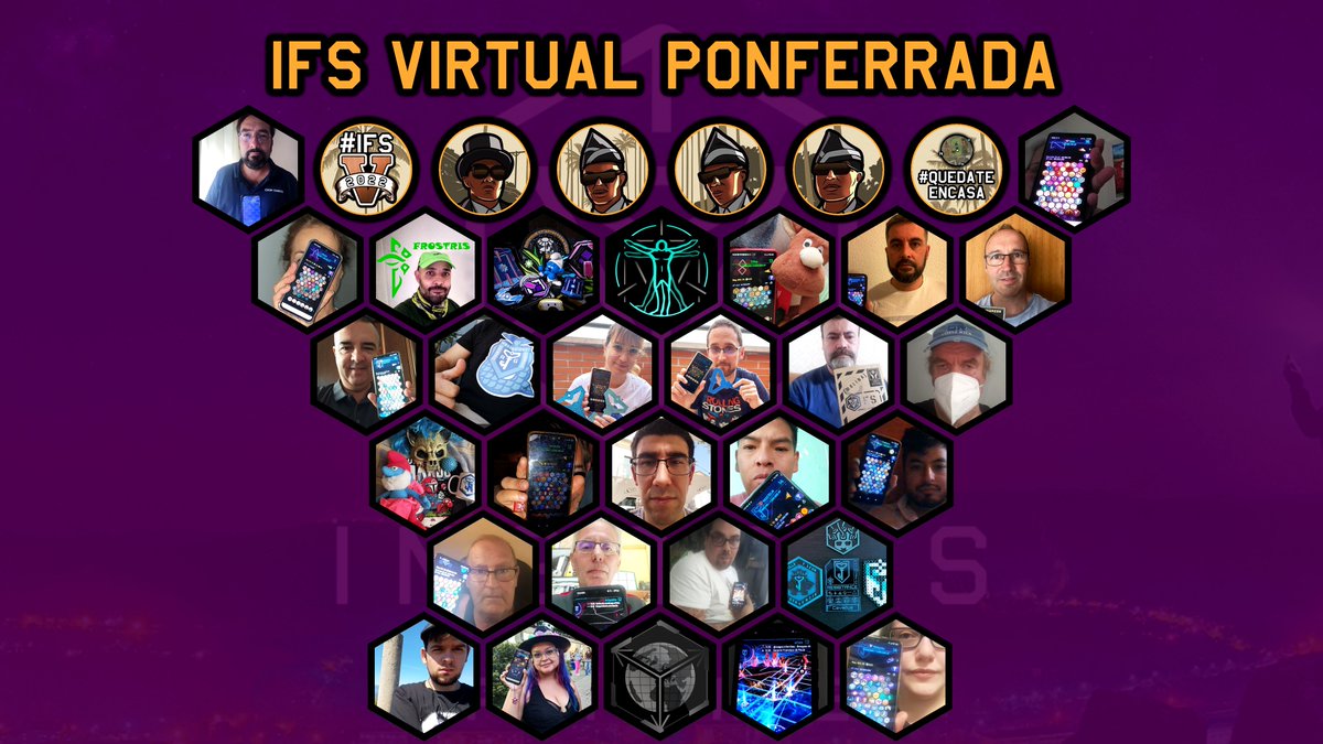 ClisPlisK's tweet photo. Foto grupal del IFS Virtual de Ponferrada del mes de AGOSTO. #IngressFS #Ingress #IngressFirstSaturday #IngressFSatHome https://t.co/B4eqcxDTsO