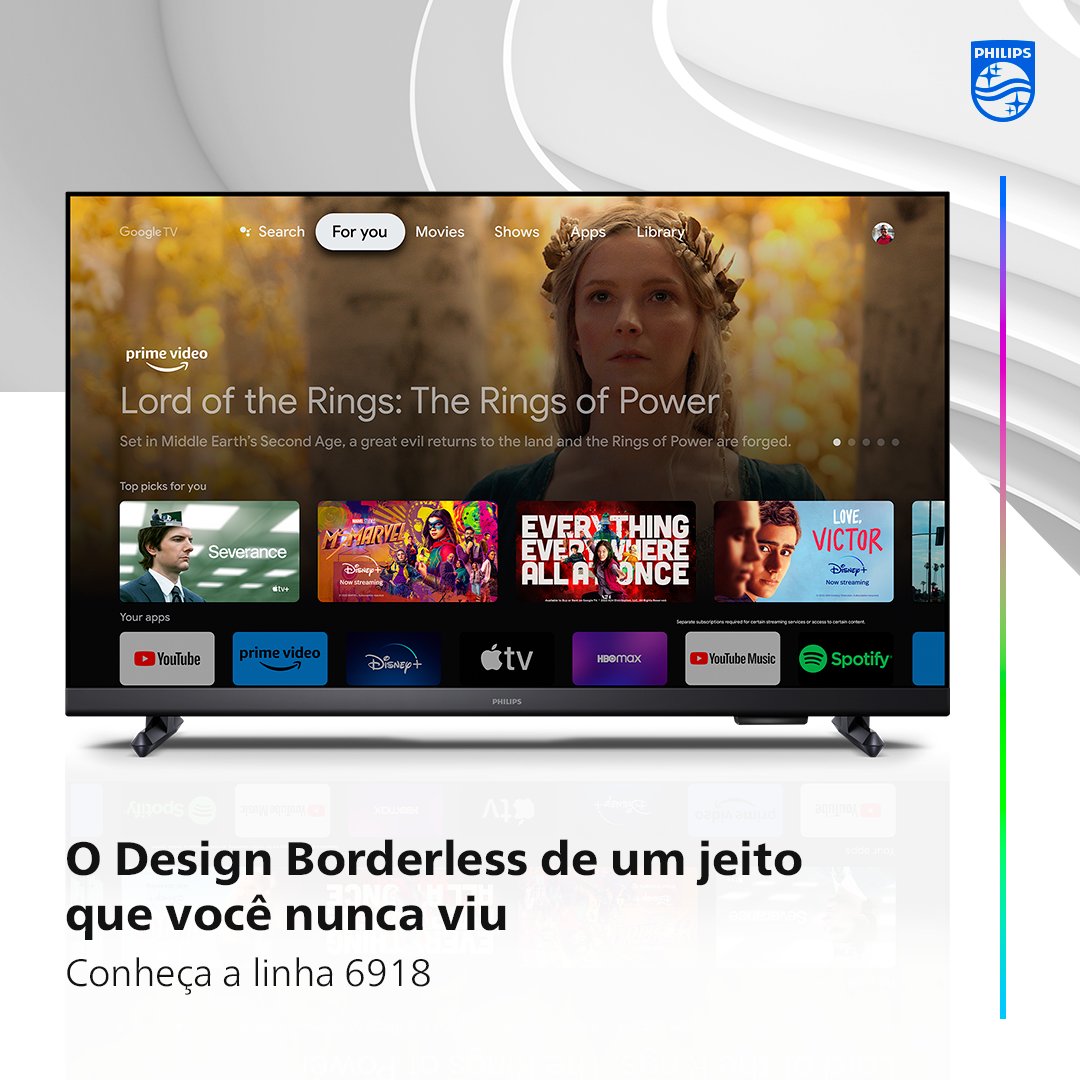 Elimine as fronteiras visuais e experimente uma jornada de interação perfeita e contínua. Sem bordas, sem limites! Explore novos horizontes com a linha 6918. ​​

Saiba mais em audioevideo.philips ​

#PhilipsÁudioEVídeo #DiaDosPais