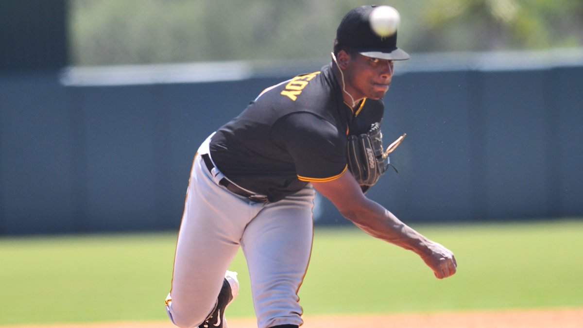 FSWBucs's tweet photo. A familiar face was back in Fort Myers today wearing unfamiliar colors. Congrats to 2023 FSW Grad Tyler Kennedy for kicking off his professional career today for the Pittsburgh Pirates FCL team, striking out a pair in an inning of work in his debut. https://t.co/fQLl1FgseB