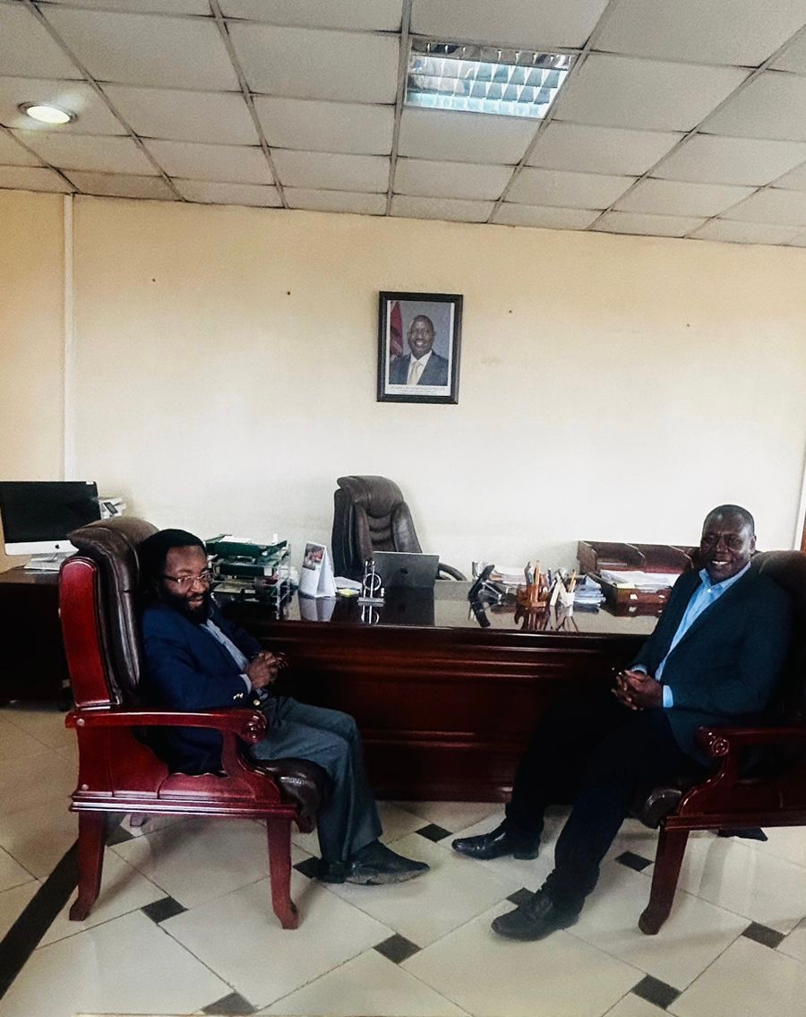 On 8/8/2023, I paid a courtesy call on @MeteoKenya Director & Perm. Representative of #Kenya with @WMO Dr. David Gikungu. We discussed how to strengthen engagement of African scientists in the @IPCC_CH Assessments & air quality monitoring in Kenya. @SEI_Africa.@SEIclimate