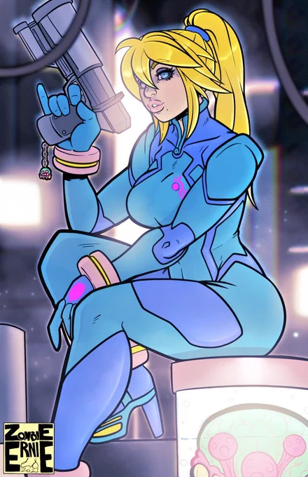 It has been brought to my attention that the 6th was the 37th anniversary of #Metroid and I missed it. So here's a repostan of some #Samus bits from the past. May need to do a new one. ~