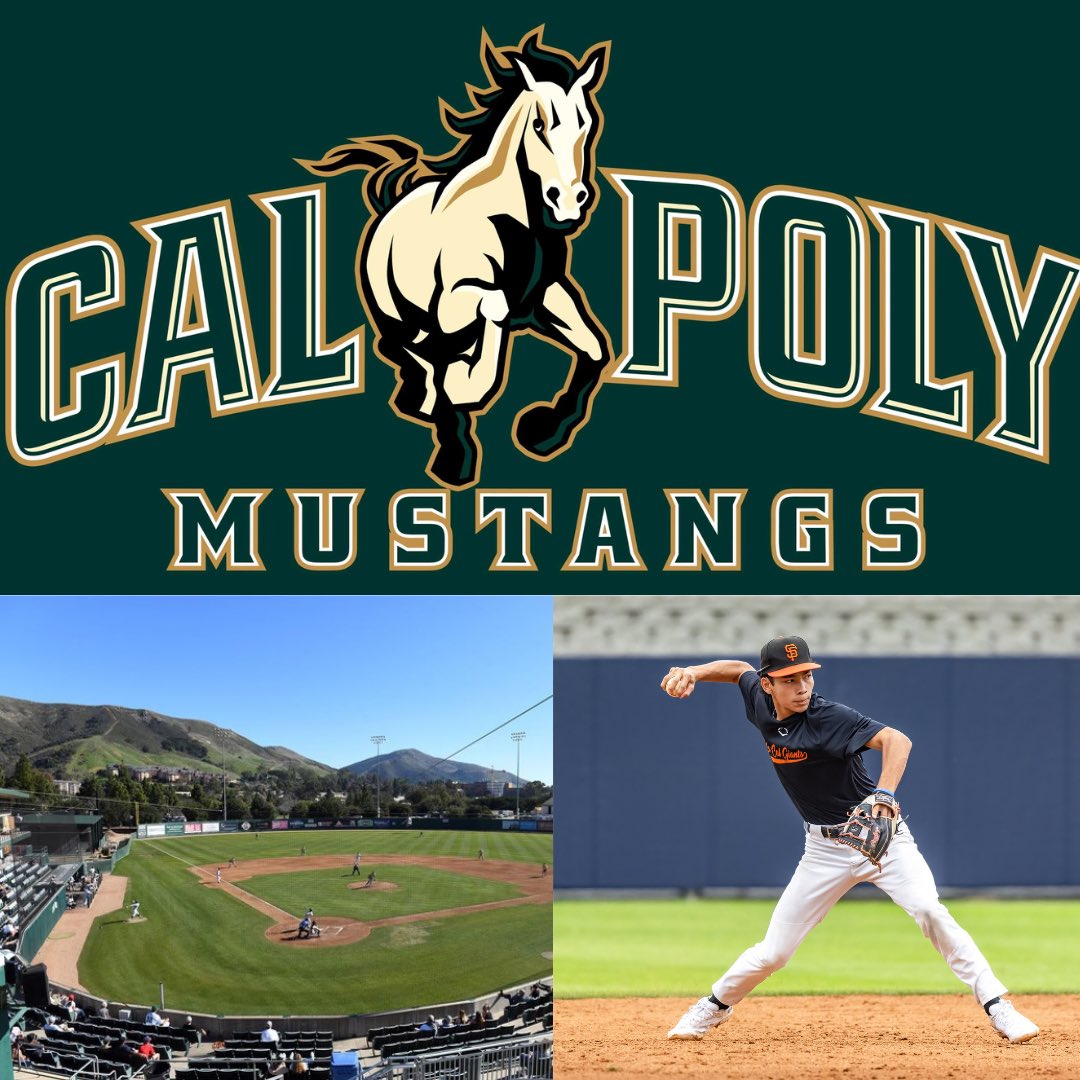 I am extremely excited to announce my commitment to further my baseball and academic career at Cal Poly San Luis Obispo. Thank you to my coaches, teammates, friends, & family that have been their with me. Special thanks to my mom and dad for their endless support. #RideHigh