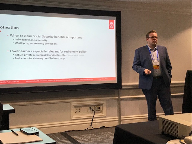 Eager to be at the annual <a href="/ARIArisk/">ARIA</a> conference in Washington, D.C. this week. Grateful to meet some new people, catch up with folks, and present new work!

Link to that new work: papers.ssrn.com/sol3/papers.cf…. 

Thanks to <a href="/JoanSchmit/">Joan Schmit</a> for the action shot!