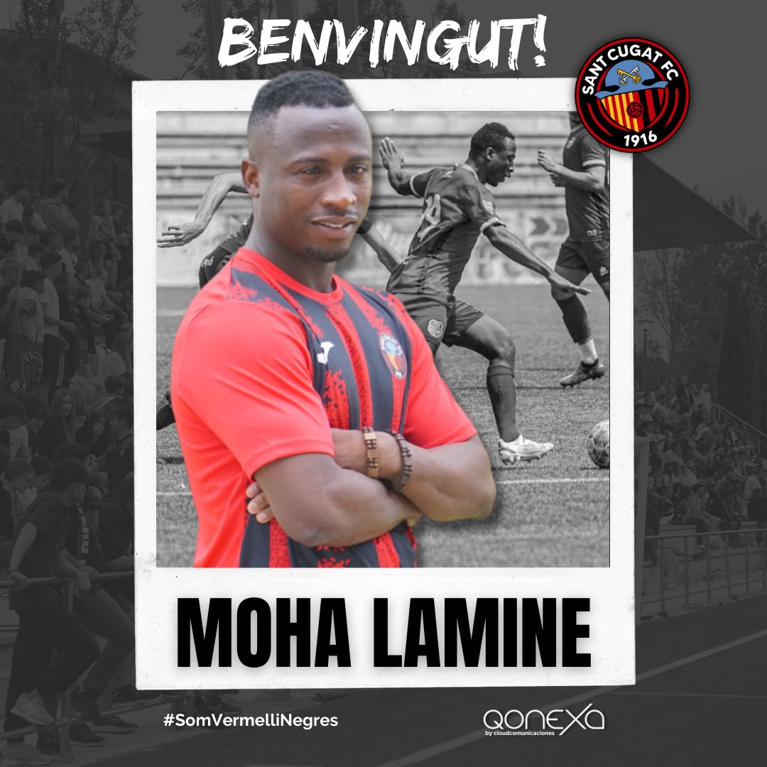 SantCugatFC's tweet photo. FITXATGES | ✍🏼

✅ Ivan Paredes i Moha Lamine reforcen la davantera del Primer Equip Masculí.

🤝🏼 Paredes arriba procedent del CF Lloreda, i Lamine, del FC Martinenc.

Benvinguts! 🔴⚫

#SomVermelliNegres #SomelSantCugat https://t.co/oxLlNhQfk7