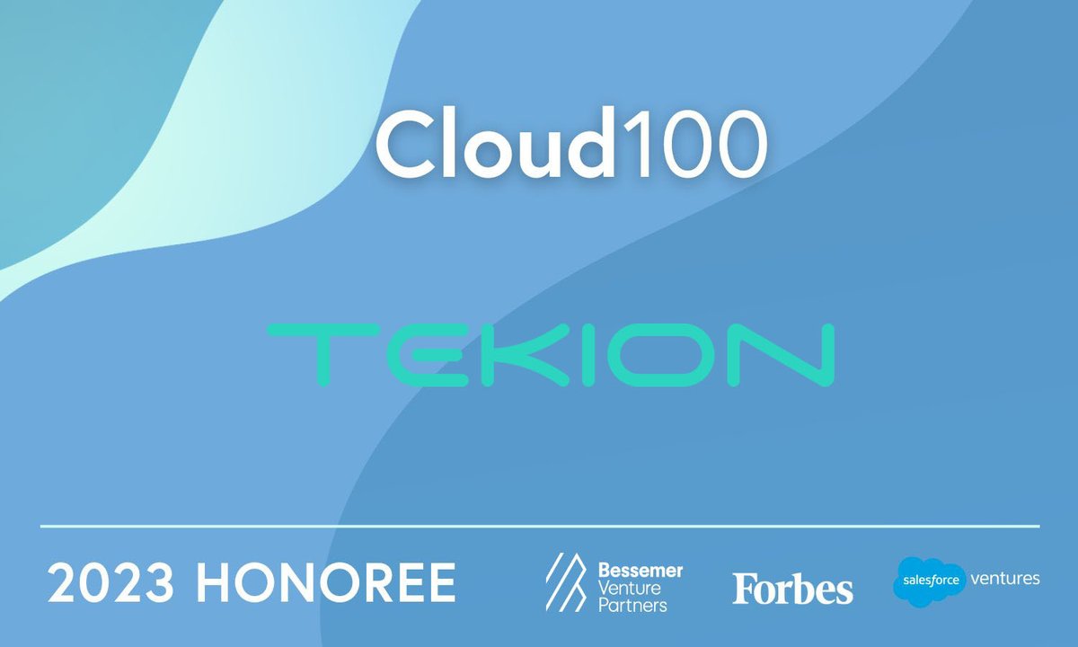 tekioncorp's tweet photo. We're proud to represent #automotiveretail on the Forbes 2023 Cloud 100 list alongside the top private cloud companies in the world! 

Thank you  @Forbes , @BessemerVP and @SalesforceVC  for the recognition. 

https://t.co/qil9FJOrXJ  #Cloud100 https://t.co/6apWr0nvsB