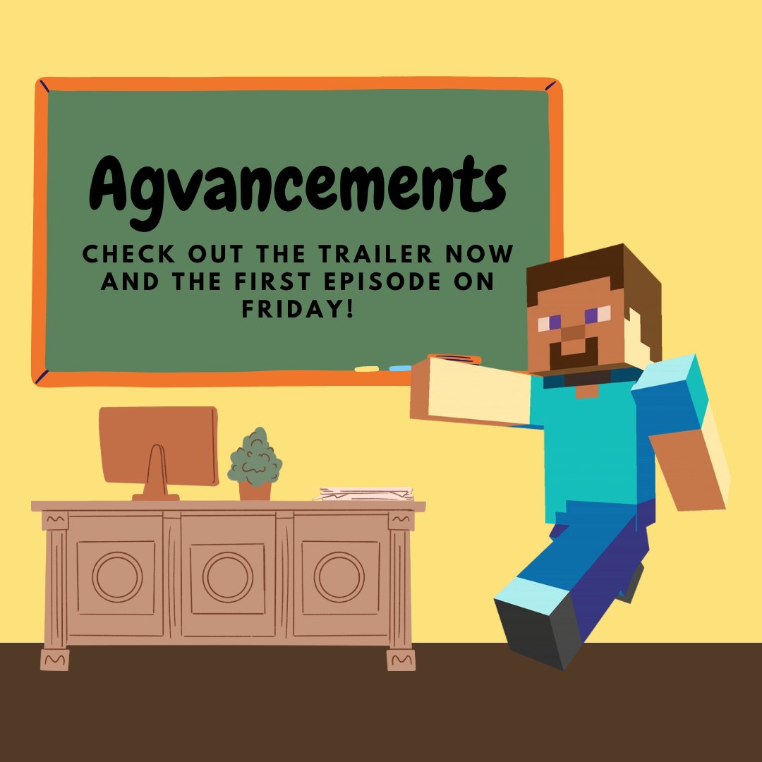 TalkAg_ToMe's tweet photo. If you haven't already, watch the trailer for our newest series, Agvancements. You won't want to miss the first episode on Friday at 9am PST. If you or anyone you know is interesting in Minecraft, agriculture, or engaging educational content, make sure you watch this series! https://t.co/A4r1W7TFeL