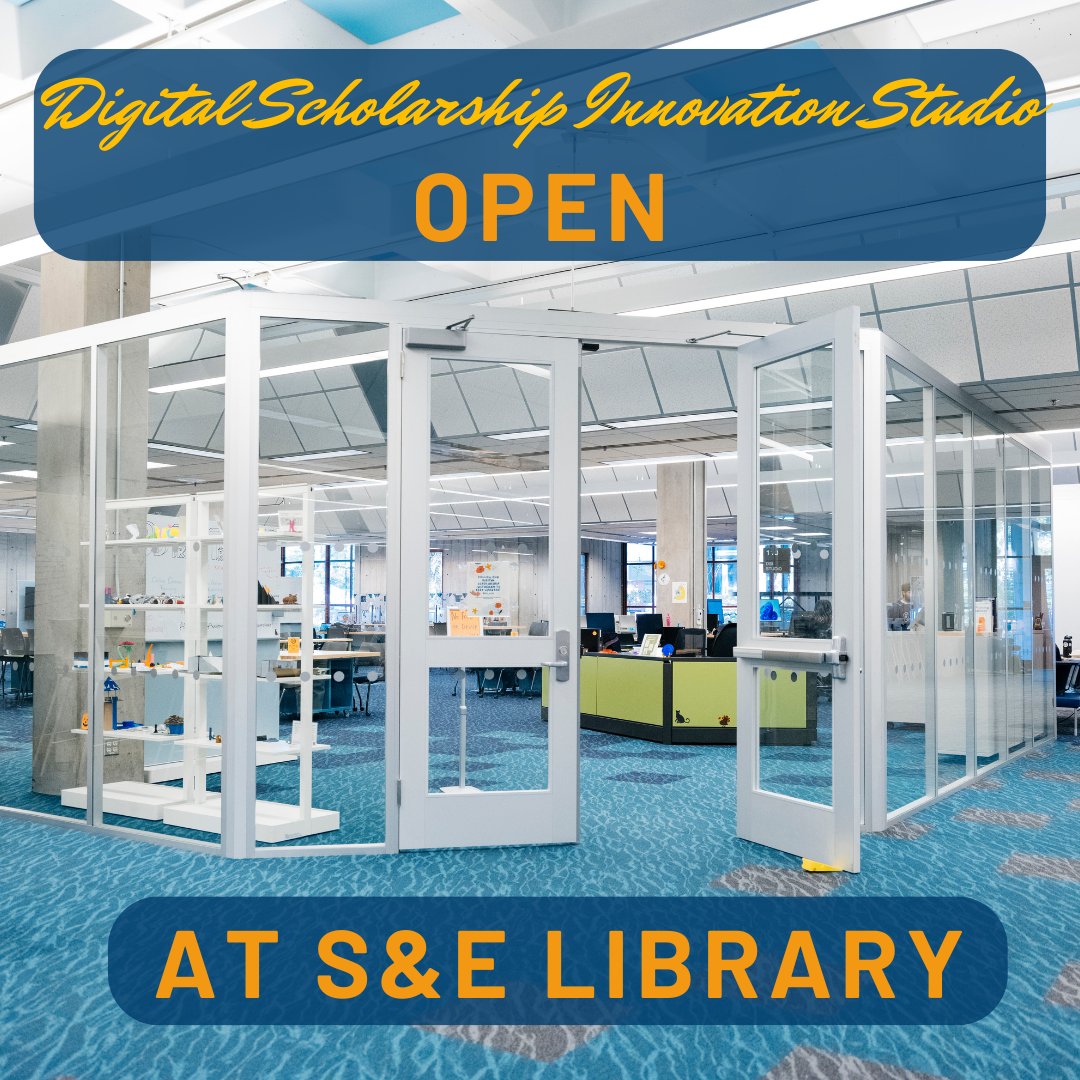 Tuesday Tip: Summer Slugs! 🌞 The Digital Scholarship Innovation Studio at S&E Library is open this week - Tue to Thu (10am-5pm) and Fri (10am-4pm). Drop by and unleash your creativity! 💡🎨 
#DigitalScholarship #InnovationStudio  #SummerSlugs #BeInspired #InnovateAndExplore