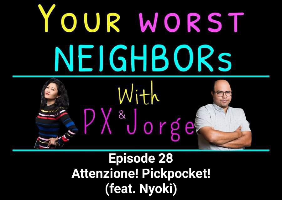 YWN_Podcast's tweet photo. All new episode now available to listen and download featuring @nyoki_ikoyn link in the bio  🔗 

#yourworstneighborspodcast 
#Episode28 #Spotify #amazonmusic
#applepodcasts 
#attenzionepickpocket https://t.co/yF4Hm6xVSn