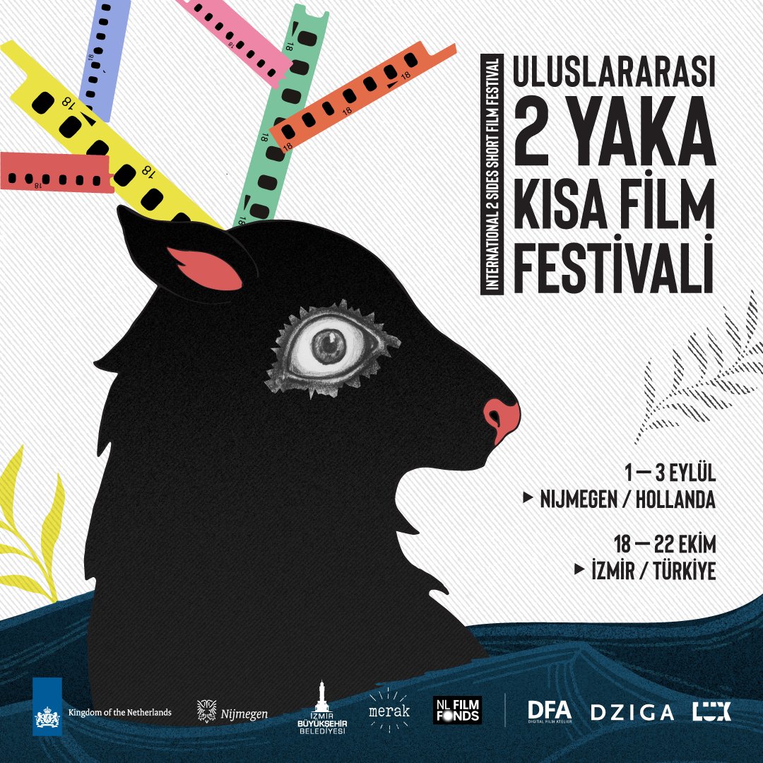 2ykff's tweet photo. Uluslararası 2 Yaka Kısa Film Festivali’nin 4’üncü edisyonu için geri sayım başladı! 1-3 Eylül'de Nijmegen ve 18-22 Ekim'de İzmir''de. 👁️
 @NLinIstanbul @izmirbld @DzigaNijmegen https://t.co/hOItWd8JeH