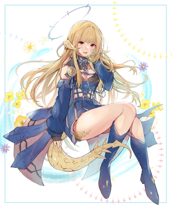 魔戒ちゃん #FF14イラスト #FF14 #アウラ
