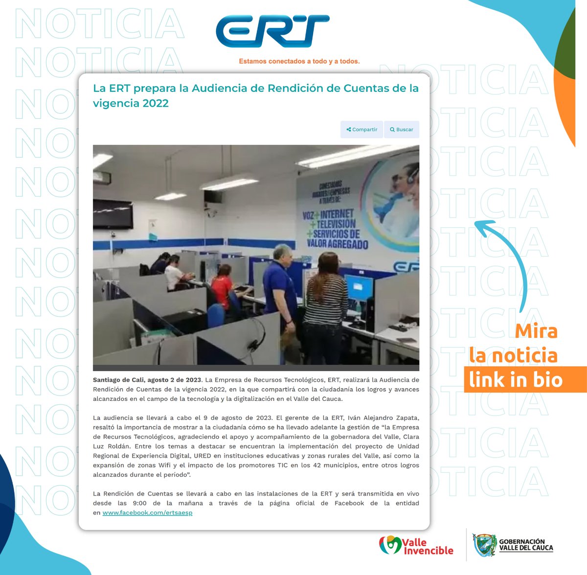 ERTSAESP's tweet photo. ¡No te pierdas esta emocionante noticia! https://t.co/YzpW0JluZc

#RendiciónDeCuentas2022 #ERTEnVivo #ParticipaConNosotros https://t.co/37RMhW0IyE