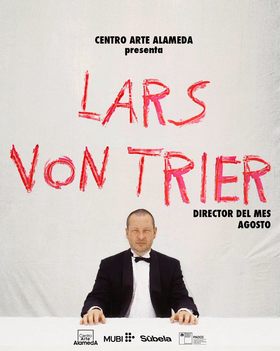 CineArteAlameda's tweet photo. El cine sin piedad 😱
En #Agosto, #LarsVonTrier es el director del mes en #CentroArteAlameda - Sala CEINA 🎥❤️
🎫Tickets disponibles en Passline: https://t.co/2FnmYujKnc https://t.co/B58SFNEhNY