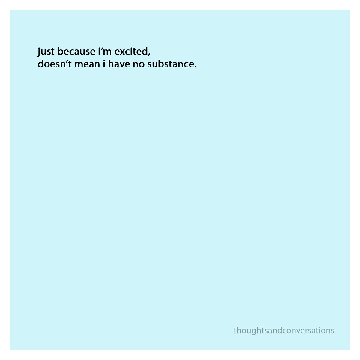 excited #no #substance