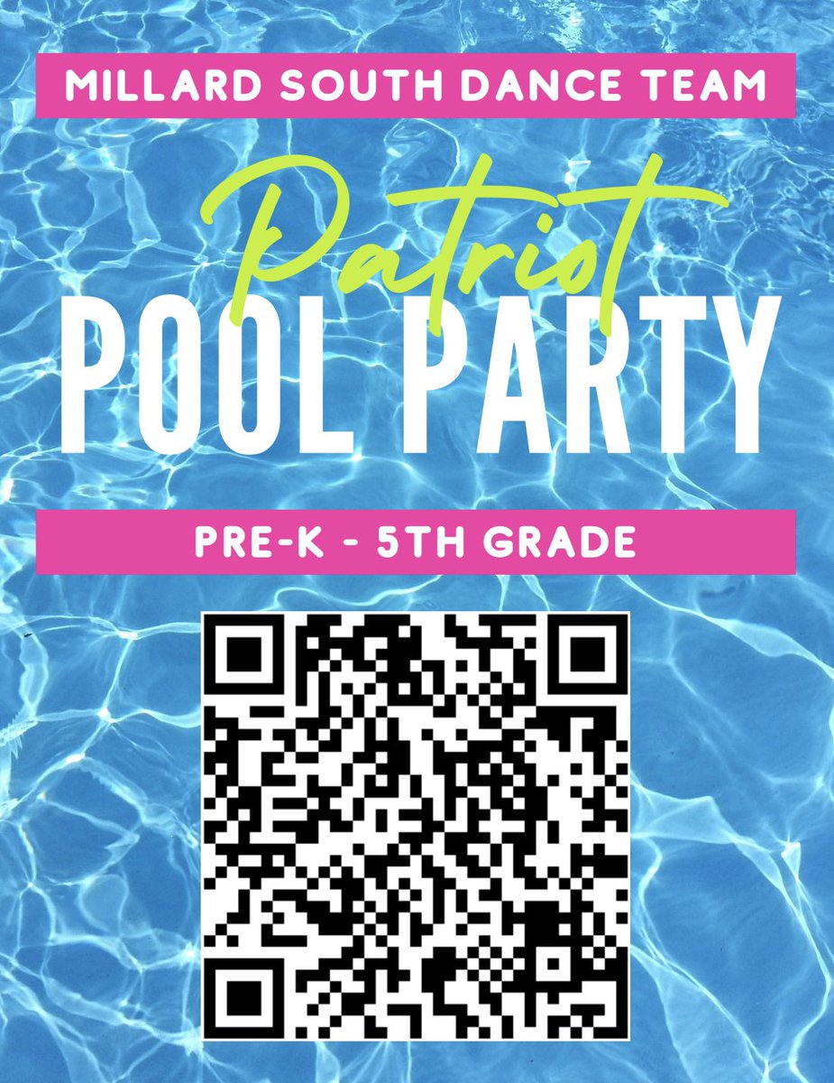 MSDanceTeam's tweet photo. Registration is OPEN for our Fall Clinic! Except this year, we’re not letting summer go! Join us for a Patriot Pool Party- dancing, snacks, crafts, and an awesome experience! Open to ANY PreK-8th grade student! (Prek-5th have a different reg link than 6th-8th). LET’S DO THIS! ☀️ https://t.co/CbTwpzRrSb