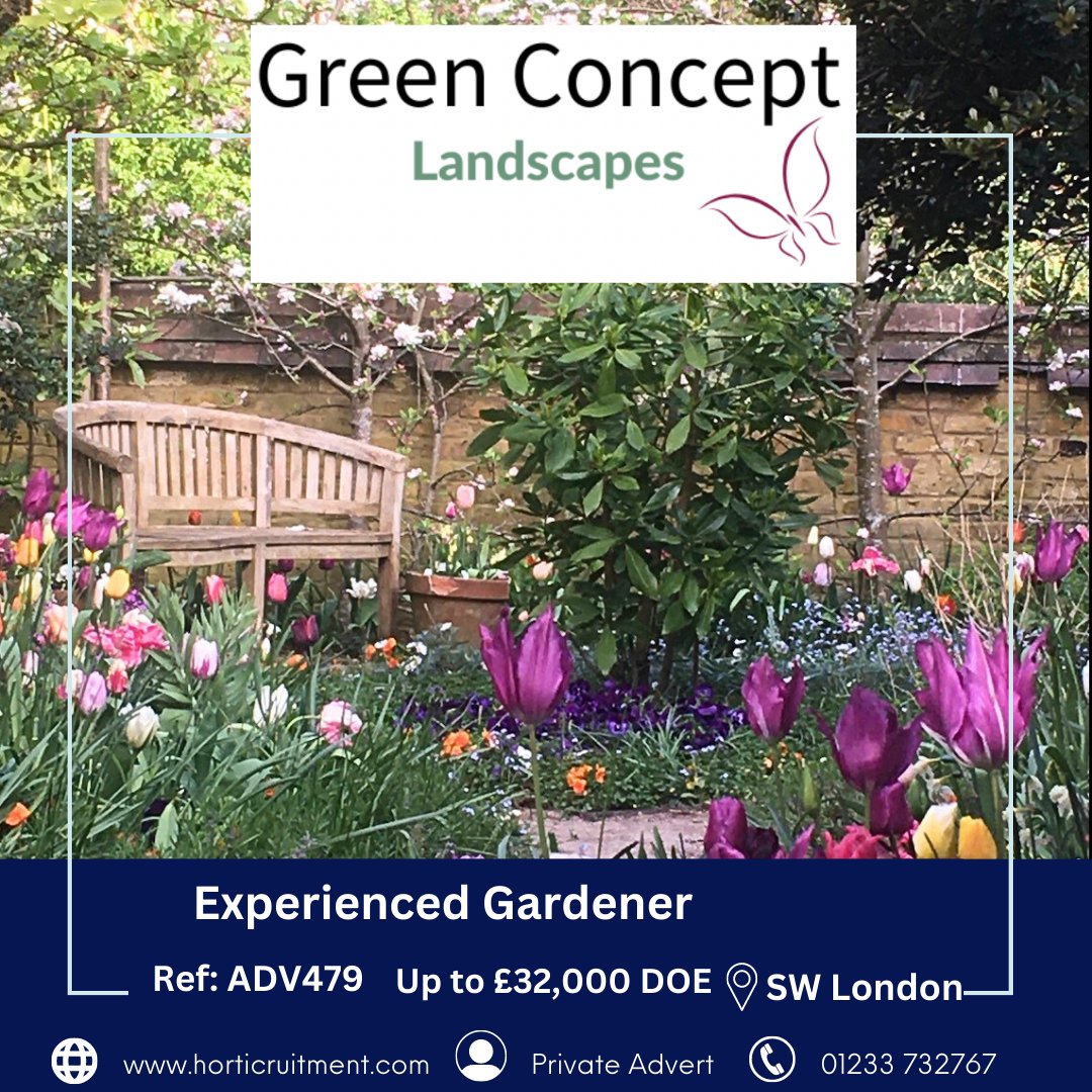 To start immediately, a permanent position has opened to join a small, independent and fast-growing landscaping company in South-West London.

ADV479 horticruitment.com/job/horticultu…

#horticulturaljobs #horticulture #gardening #londonjobs #jobsinlondon #gardening #garden #gardenlife