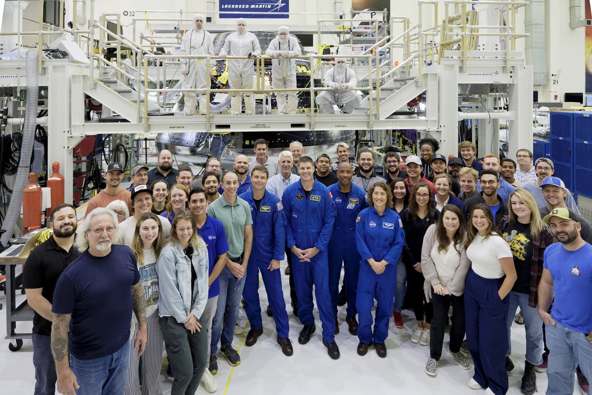 NASA_Orion's tweet photo. #Artemis II Crew, meet your ride to the Moon!