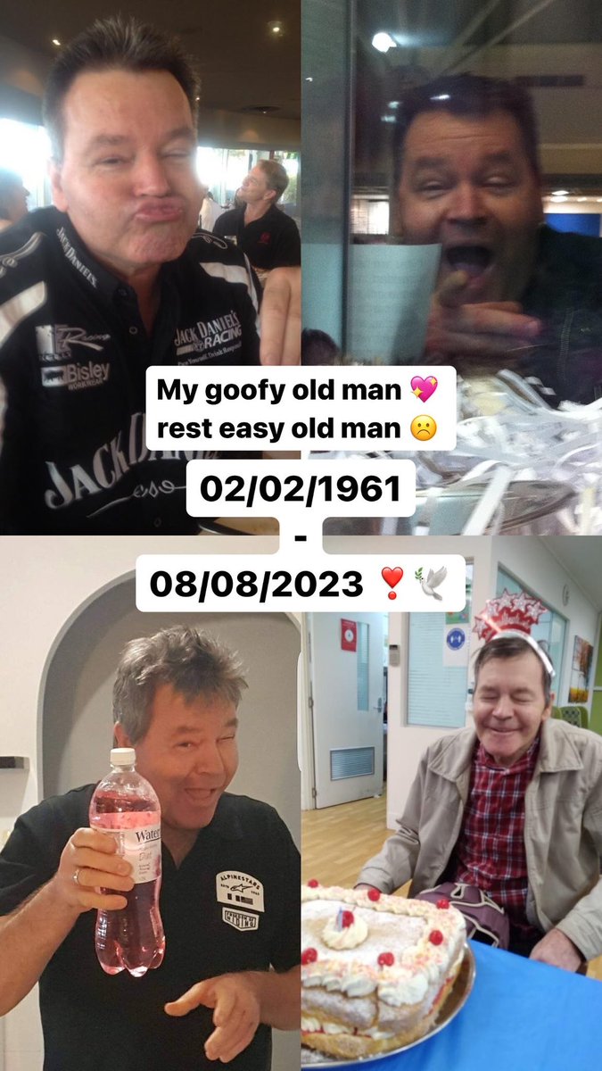itsteeweeee's tweet photo. 02/02/1961 - 08/08/2023 

RIP to my amazing father. Thank you for everything you have ever done for me. I feel so broken and empty knowing you are no longer here, but I know you are no longer suffering. Fly free my old man 🕊️ forever your little darlin’. I love you dad ❤️ https://t.co/DV2IXpTjVm