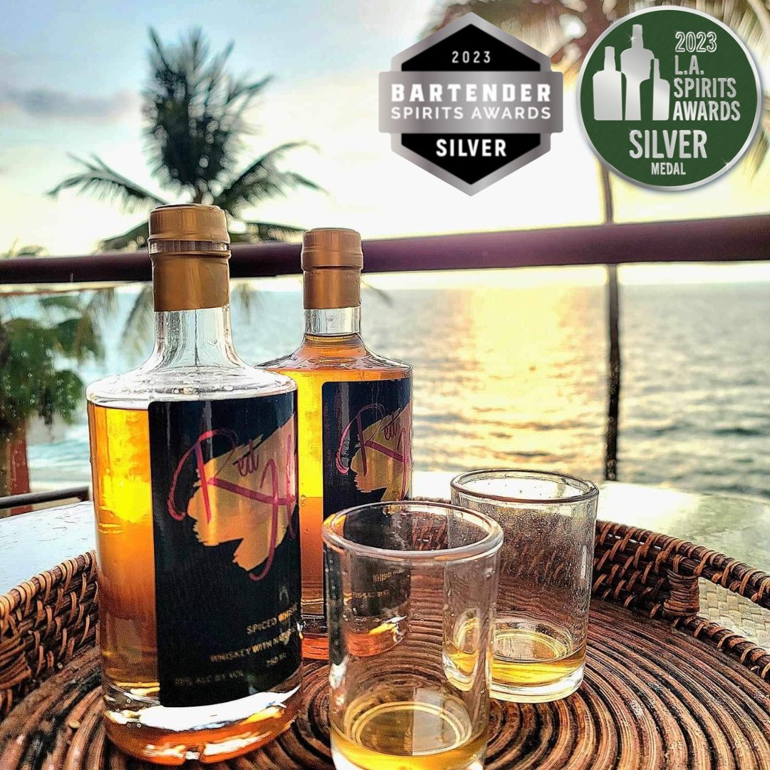 🎉 Raise a glass to our award-winning spiced whiskey! 🏆 We're thrilled to share that we've not only recently received the Silver Bartender Spirits Award, but we've also been awarded the Silver LA Spirits Award🥈!
